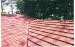 Classic Colonial Red Metal Shingle